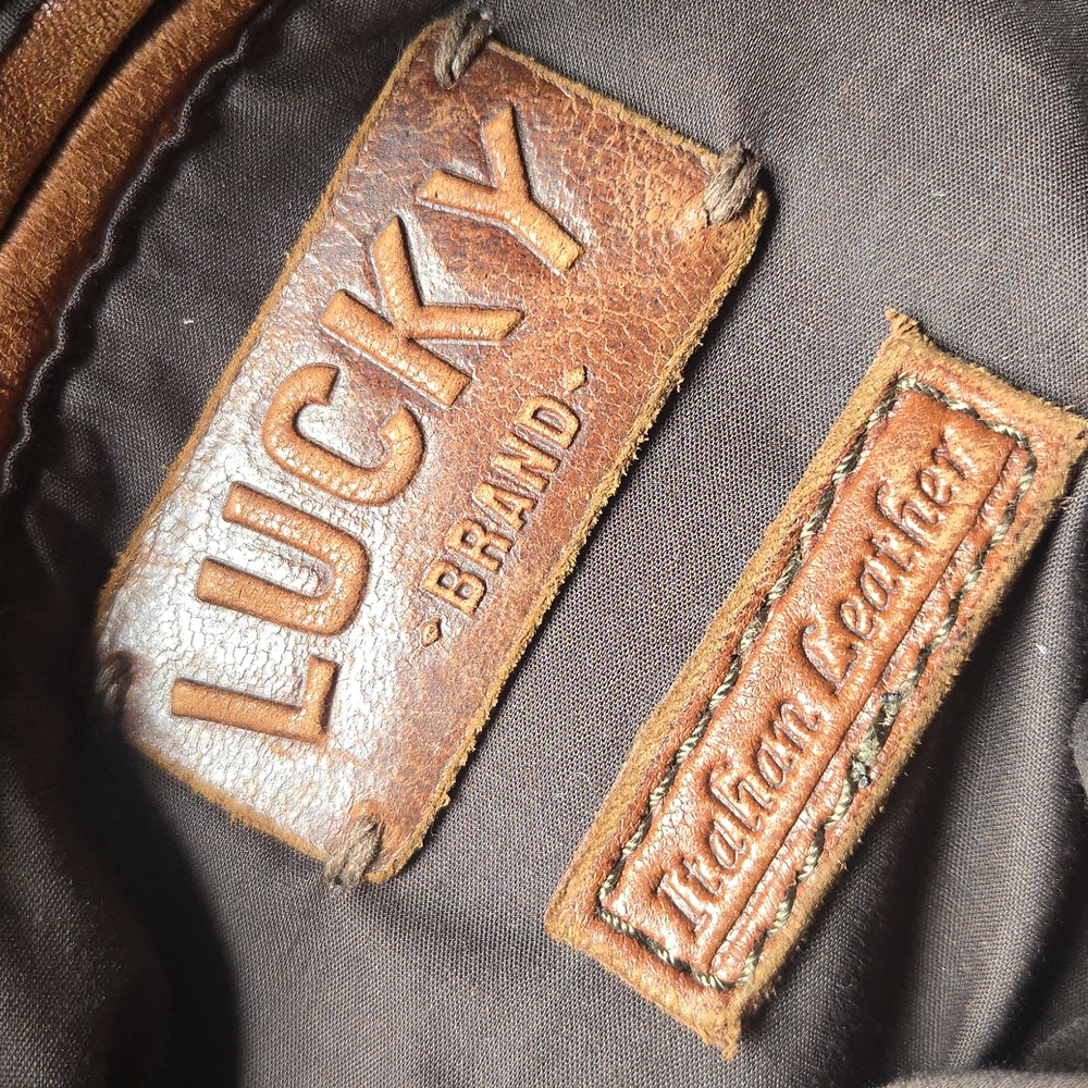Lucky Brand Brown and Black Leather Detail - Picture 6 of 9